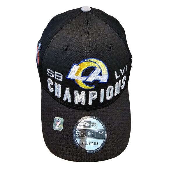 Los Angeles Rams Superbowl LVI Snapback Hat Cap NFL On Field Black New Era - Picture 1 of 12